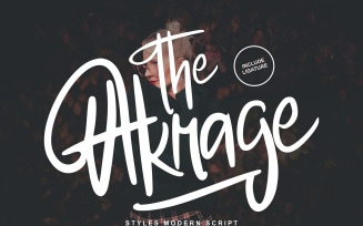 The Akrage | Styles Modern Font