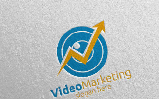 Video Marketing Financial Advisor Design 41 Logo Template