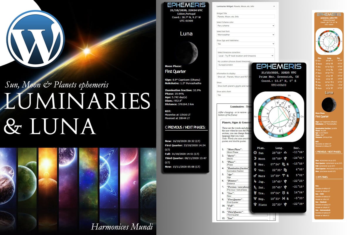WordPress Plugin "Luminaires - Astro Widget" #96974