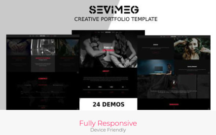 Sevimeg - Creative Photography Portfolio Landing Page Template
