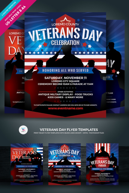 Template #97032 Veteran Day Webdesign Template - Logo template Preview