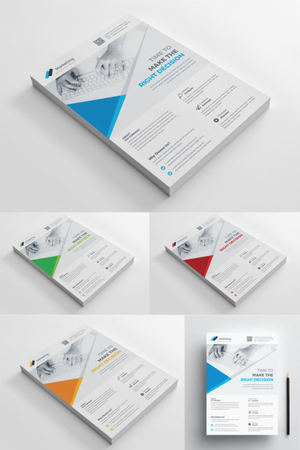 Template #97037 Flyer Printing Webdesign Template - Logo template Preview