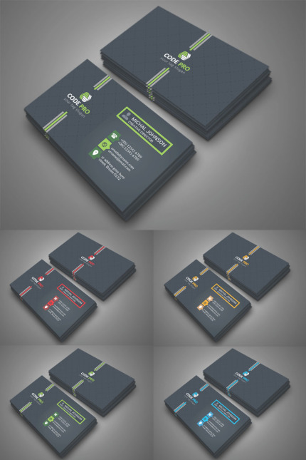 Template #97046 Business Card Webdesign Template - Logo template Preview