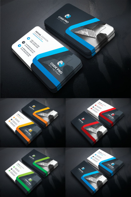 Template #97056 Business Card Webdesign Template - Logo template Preview