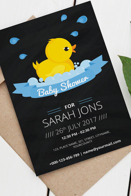 Template #97087 Shower Invitations Webdesign Template - Logo template Preview