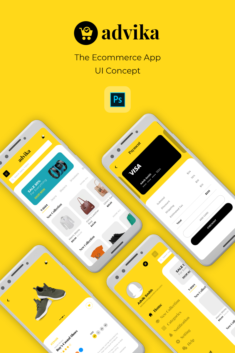 Advika PSD Template