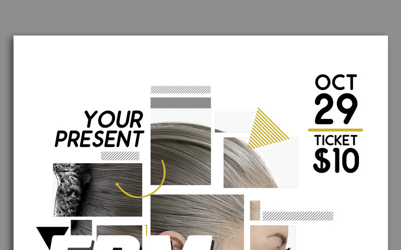 EDM Night Party Flyer - Corporate Identity Template