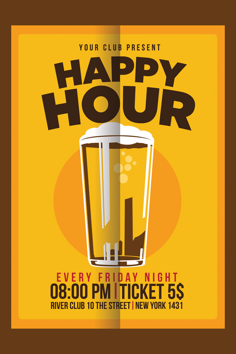 Happy Hour Beer Promo.zip Corporate Identity Template #97067