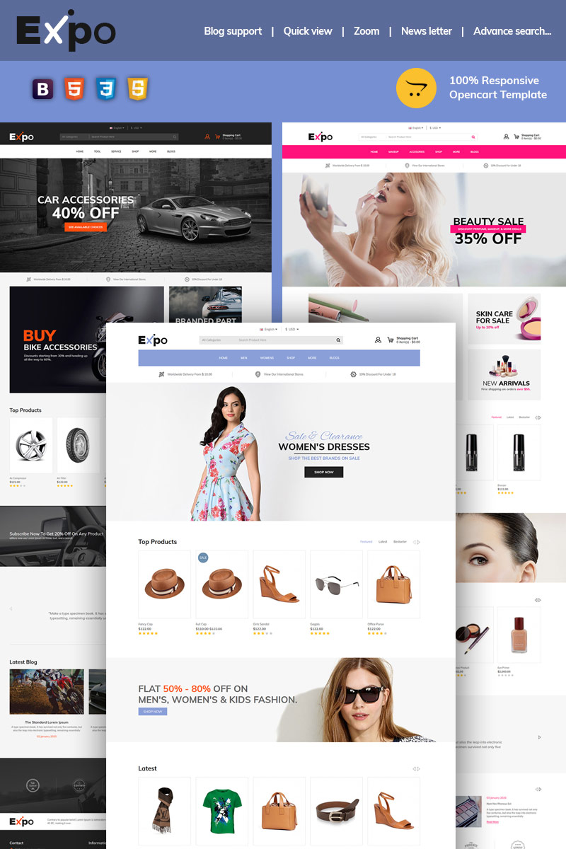 Plantilla OpenCart "Expo Multipurpose" #97015