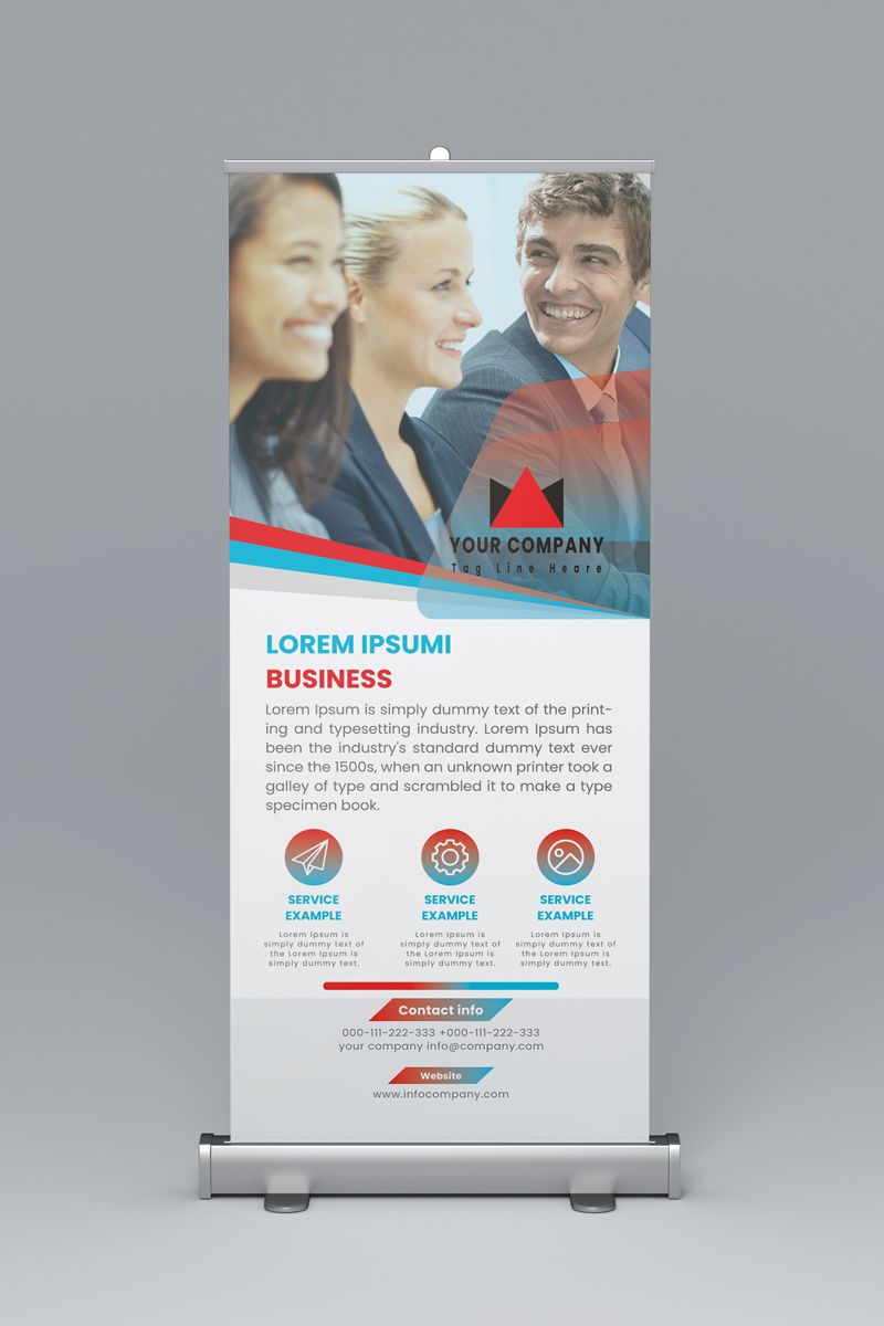 Roll Up Banner Design Corporate Identity Template 97034