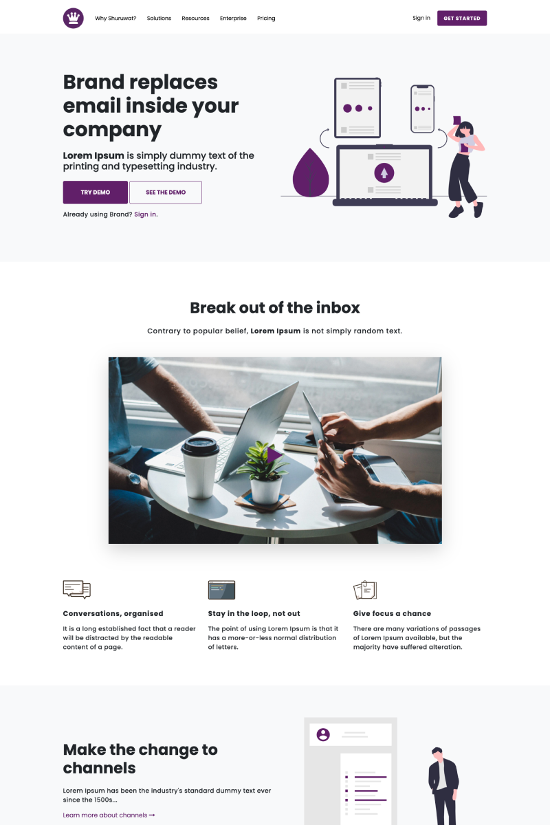 Shuruwat - Software/Marketing Agency HTML Website Template
