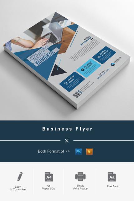 Template #97120 Flyer Corporate Webdesign Template - Logo template Preview