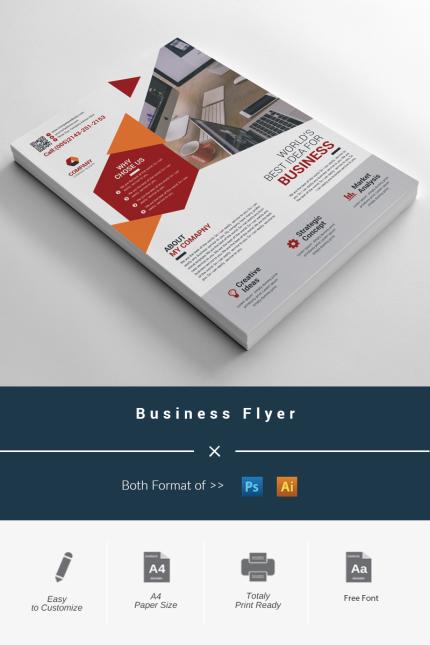 Template #97121 Corporate Liflet Webdesign Template - Logo template Preview