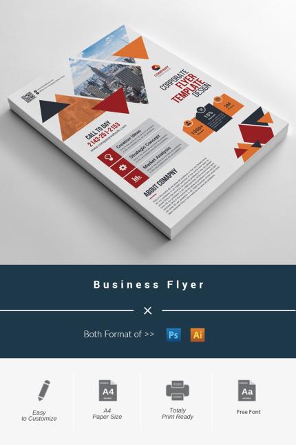 Template #97122 Flyer Corporate Webdesign Template - Logo template Preview