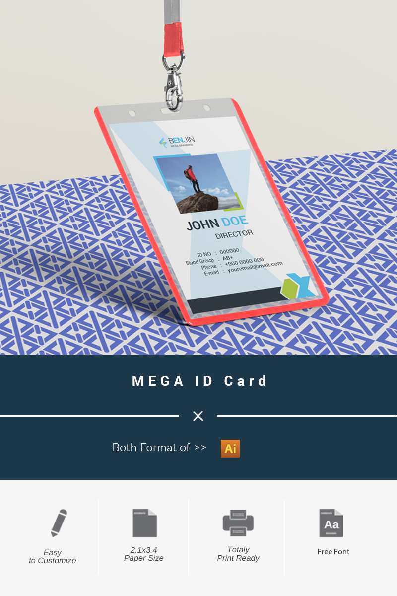 MEGA ID Card - Corporate Identity Template
