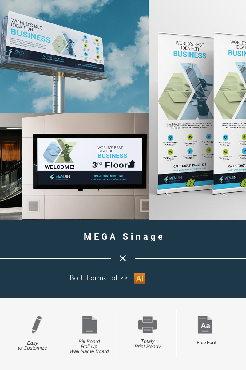 MEGA Sinage - Corporate Identity Template