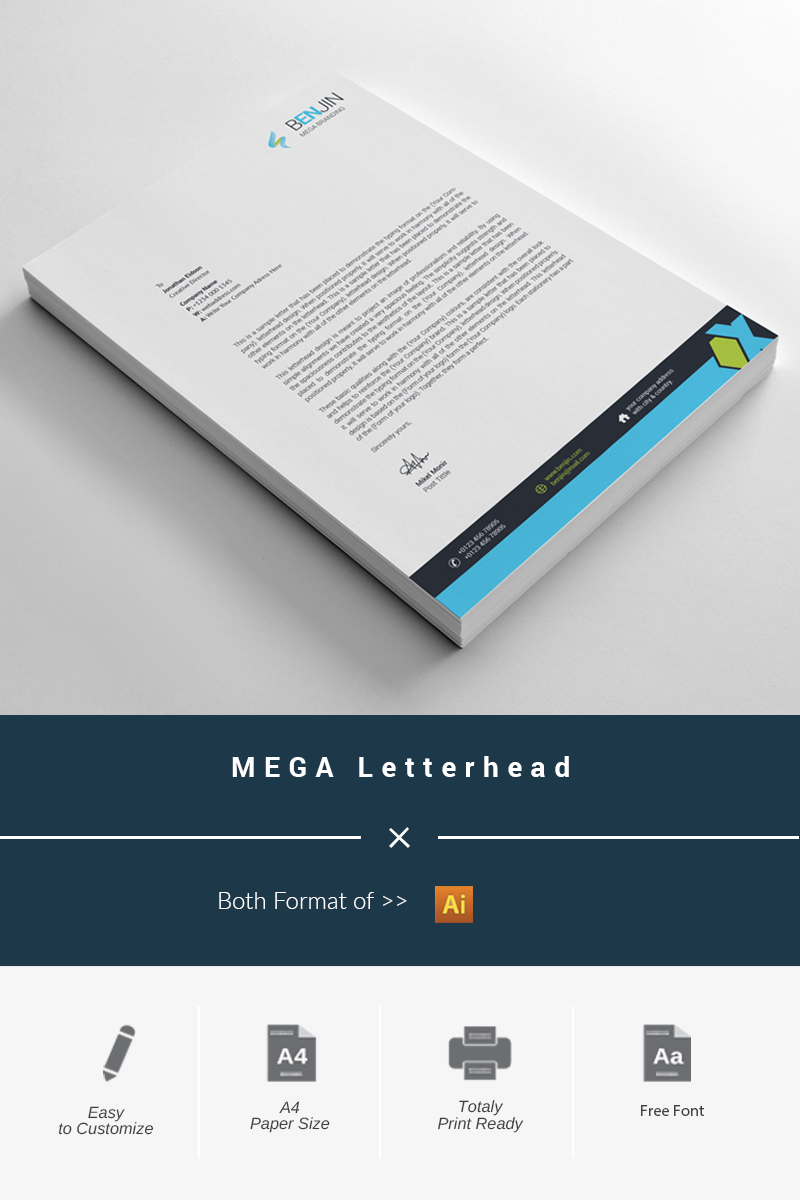 BEGA Letterhead - Corporate Identity Template