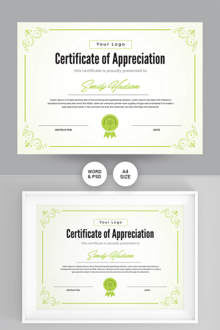 Template #97144 Completion Appreciation Webdesign Template - Logo template Preview