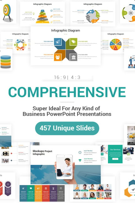 Template #97160 Powerpoint Infographics Webdesign Template - Logo template Preview