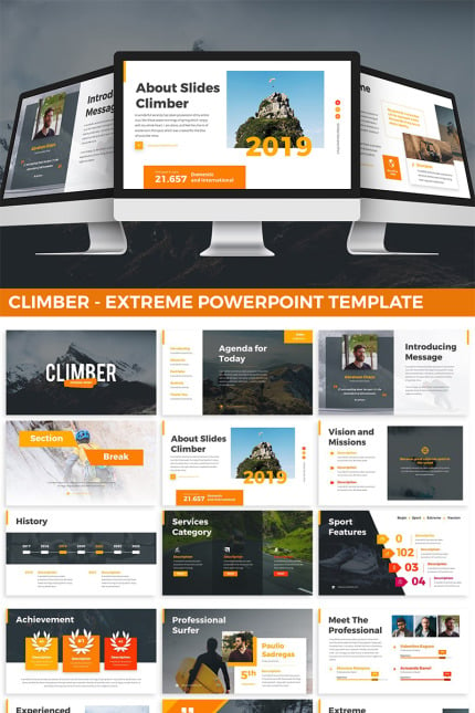 Template #97178 Blue Orange Webdesign Template - Logo template Preview