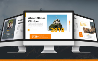 Climber - Extreme PowerPoint template