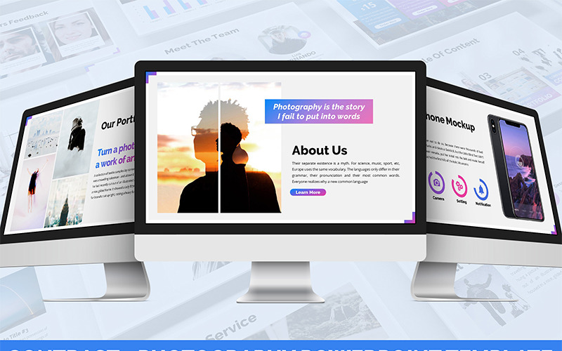 Contrast - Photography PowerPoint template PowerPoint Template