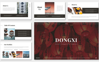 Dongxi Chinese PowerPoint template