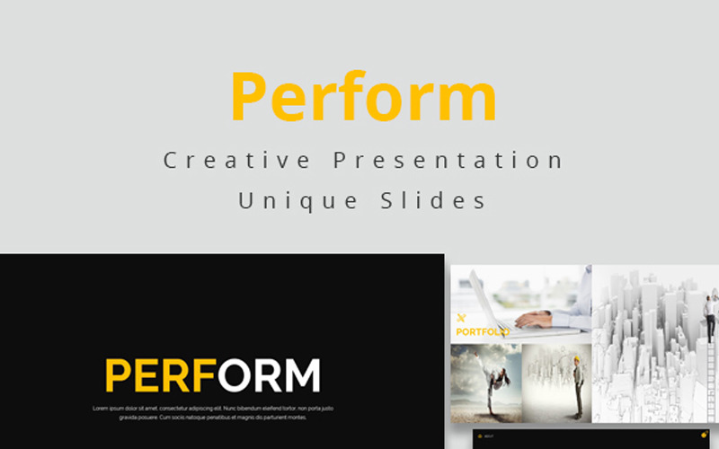 Perform PowerPoint template PowerPoint Template