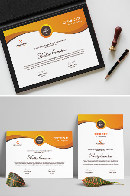 Template #97245 297x210 Certificate Webdesign Template - Logo template Preview