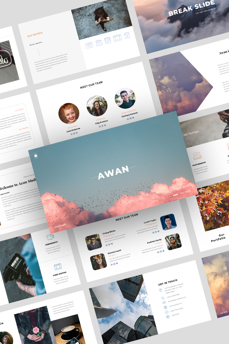 "Awan -" - Google Slides №97220