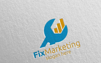 Fix Marketing Financial Advisor Design 57 Logo Template