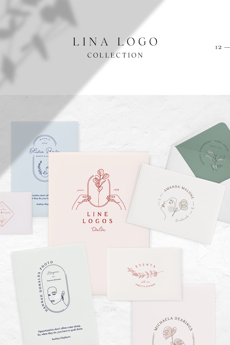 Logo Vorlage namens "Lina Collection" #97292