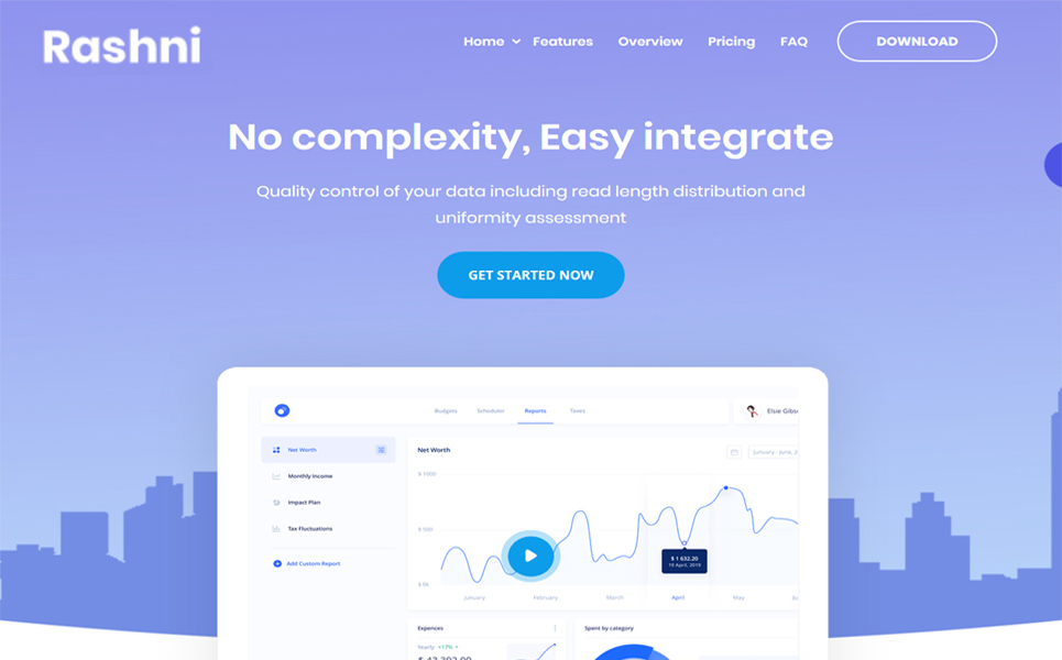 Rashni - Marketing and Software Responsive WordPress Theme - screenshot