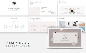 Resume CV Presentation Template Google Slides