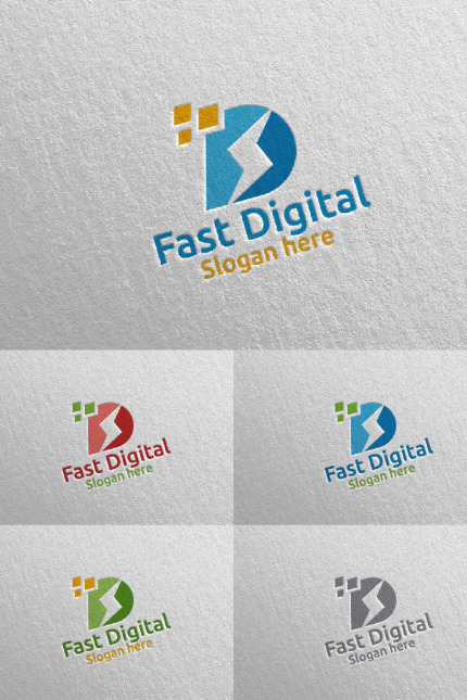 Template #97324 D Logo Webdesign Template - Logo template Preview