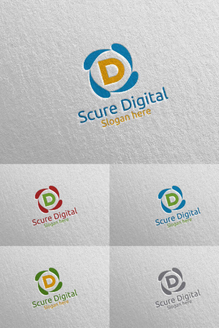 Template #97327 D Logo Webdesign Template - Logo template Preview