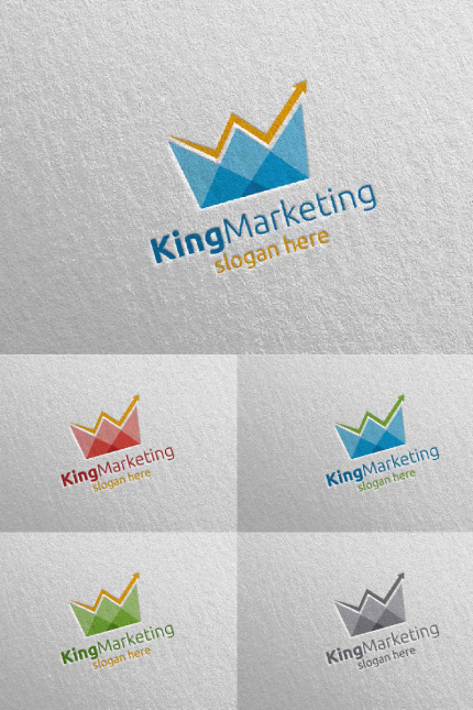 Template #97340 Marketing Logo Webdesign Template - Logo template Preview