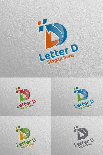 Template #97348 D Logo Webdesign Template - Logo template Preview