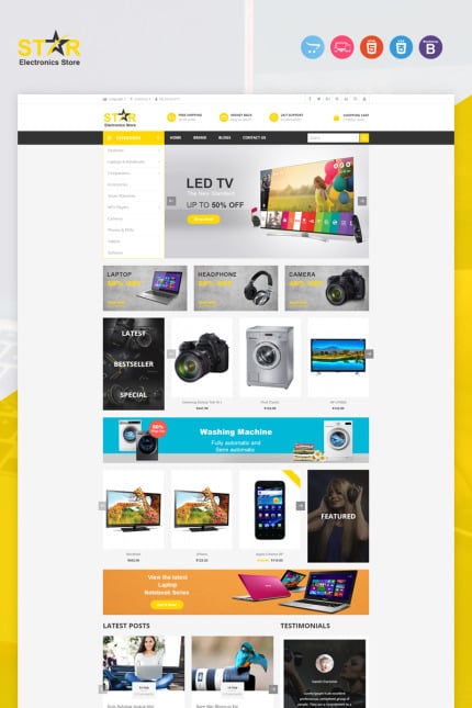 Template #97397 Electronics Mobile Webdesign Template - Logo template Preview