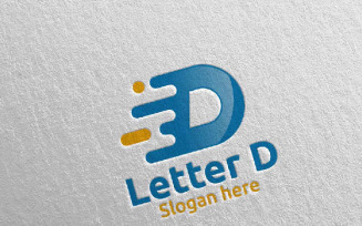 Letter D for Digital Marketing Financial Advisor 63 Logo Template