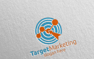 Target Marketing Financial Advisor Design 50 Logo Template