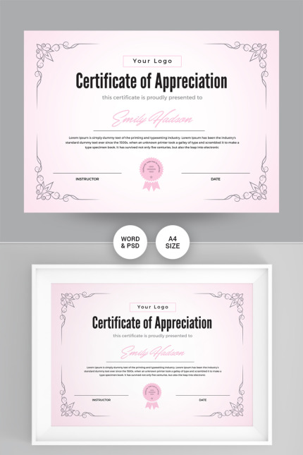 Template #97440 Completion Appreciation Webdesign Template - Logo template Preview