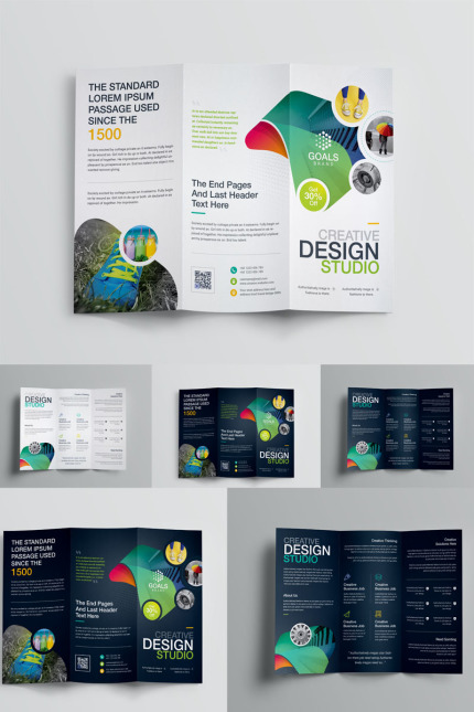 Template #97447 Tri-fold Brochure Webdesign Template - Logo template Preview