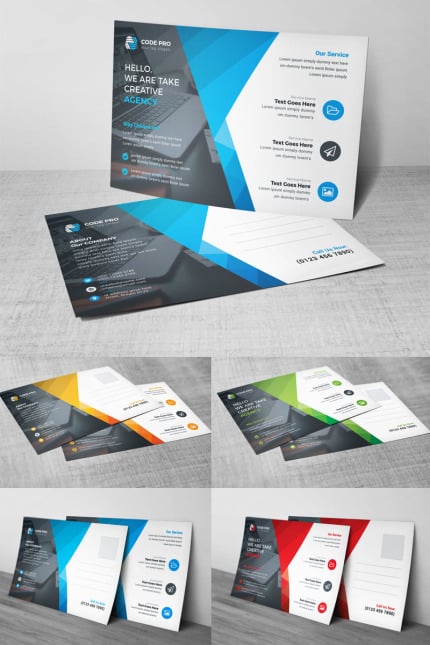 Template #97450 Postcard Template Webdesign Template - Logo template Preview