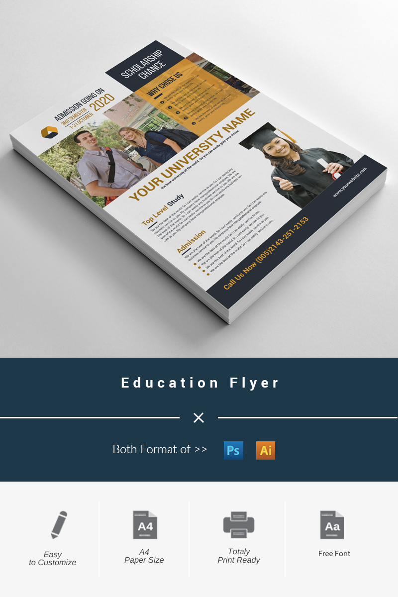 Education Flyer - Corporate Identity Template