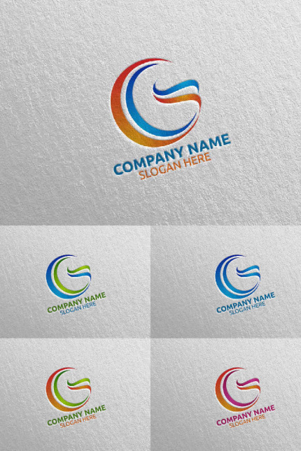 Template #97490 G Initial Webdesign Template - Logo template Preview