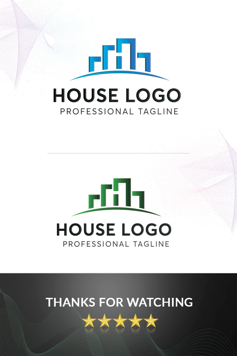 Download House Logo Template - Шаблон логотипа на тему графика