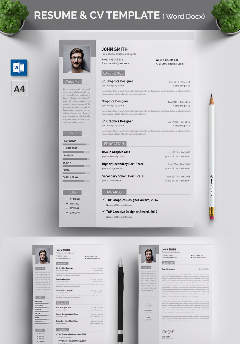 John Smith - Word Docx Resume Template #97439