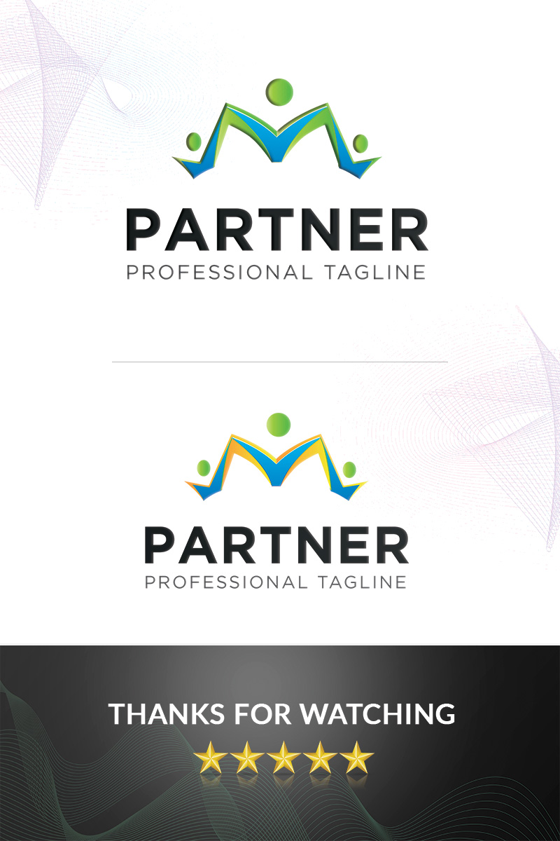Download Partner Logo Template - Шаблон логотипа на тему графика