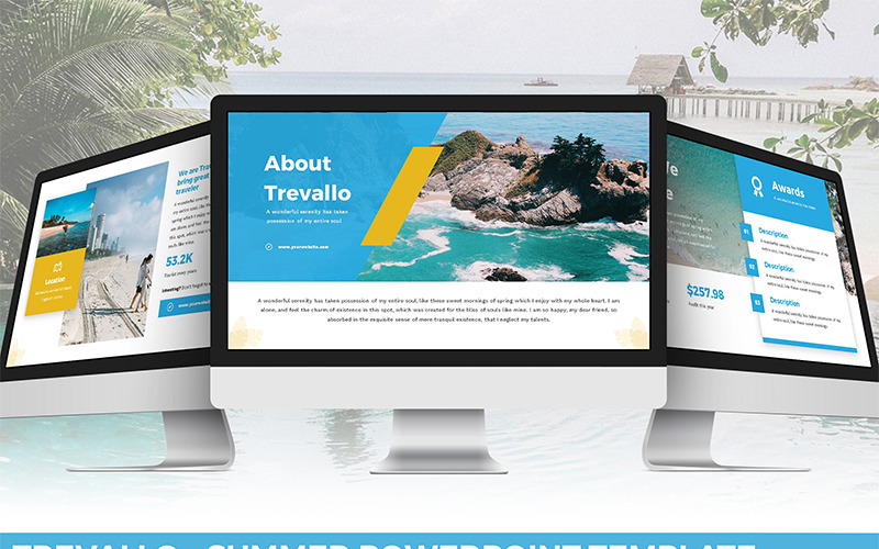Trevallo - Summer PowerPoint template PowerPoint Template